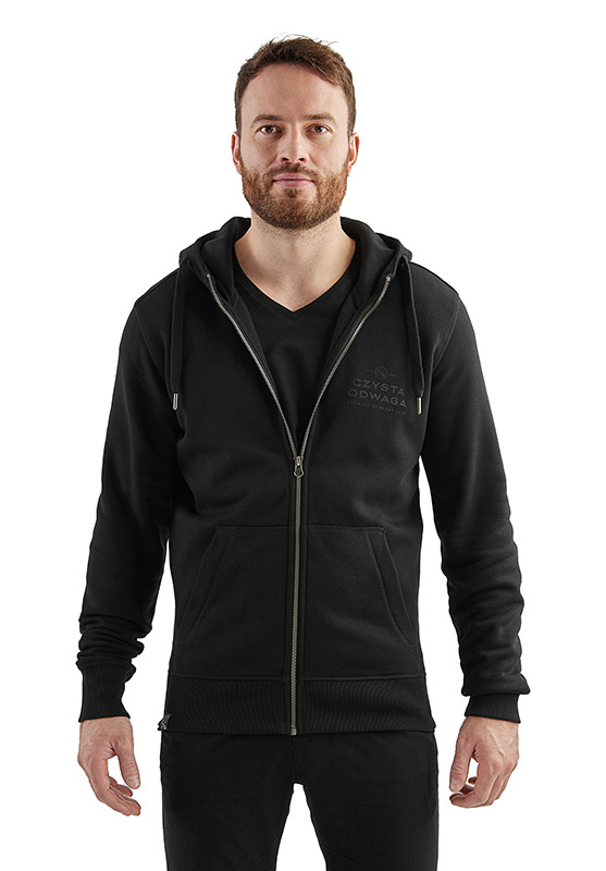 Home pol pm czysta odwaga meska bluza rozpinana z kapturem czarna 52 2